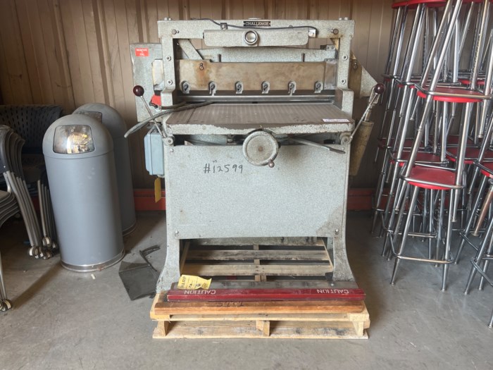 Challenge Model HB Industrial Paper Cutter for sale