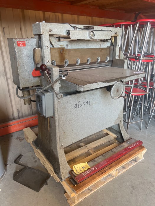 Challenge Model HB Industrial Paper Cutter for sale