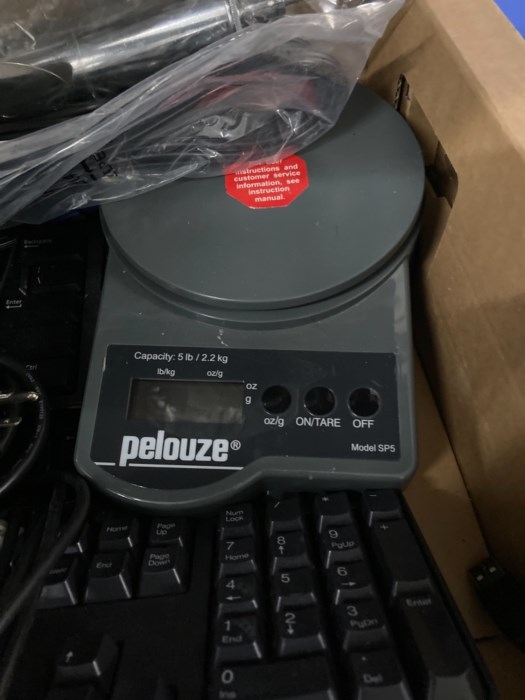 Computer Monitors, Keyboards, Mouse, Printer and Power Supply Boxes for