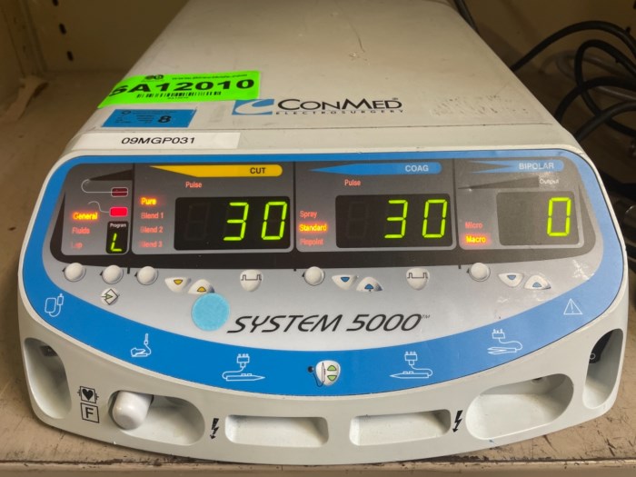 ConMed Electrosurgery System 5000 Electrosurgical Unit for sale