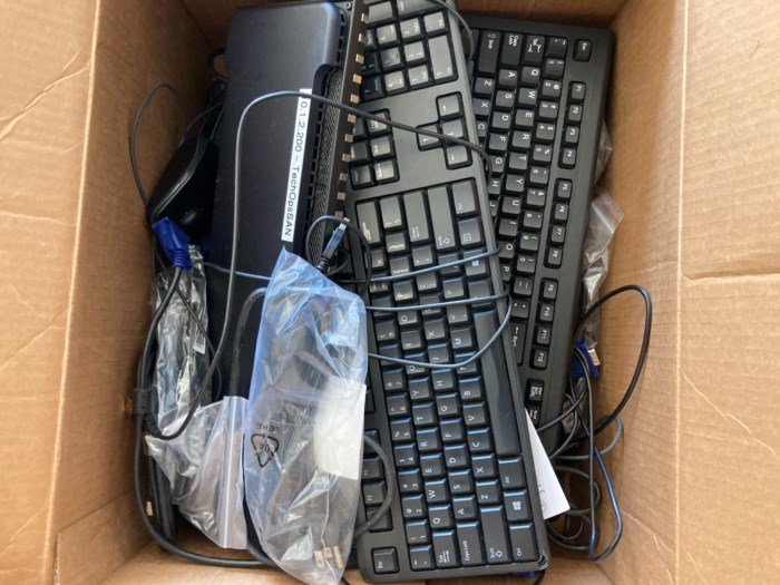 Dell Keyboards, Cameras, Cords, Hp Printer for sale
