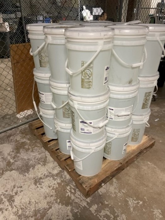 Expired Sanitizing Alcohol, 5 Gallon Buckets ( 32 Total) for sale
