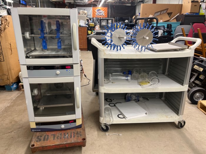 Fisher Scientific Dual Rotisserie Incubator w/ Accessories