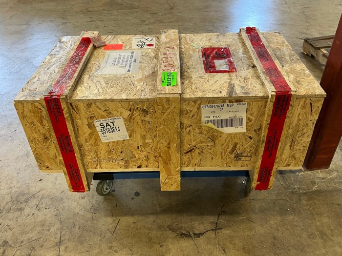 Foam Lined Shipping Crates for sale