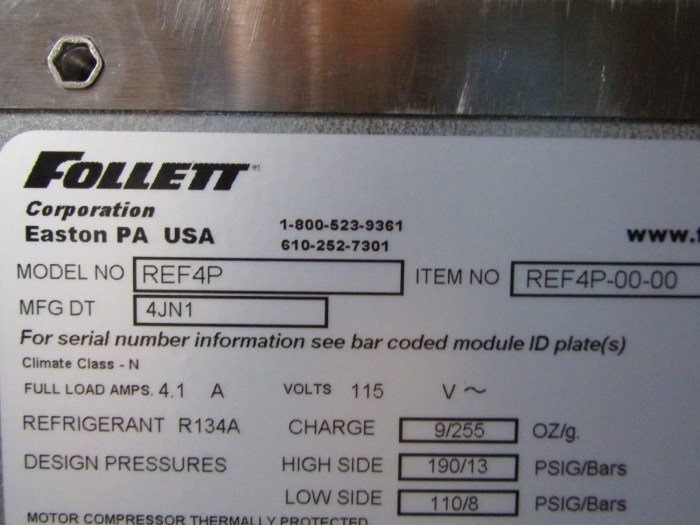 Follett, Undercounter, Medical Refrigerator REF4P0000 for sale