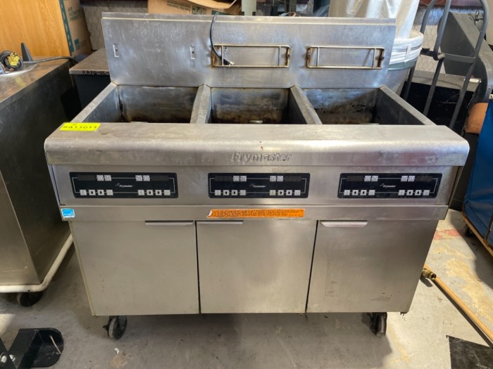 Frymaster Model FPPH3555se Three Compartment Industrial Fryer for sale