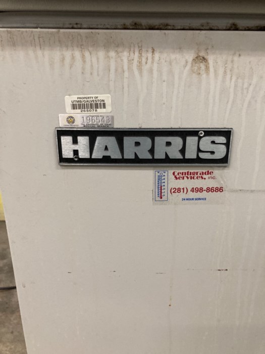 Harris Ultra low Lab Freezer for sale