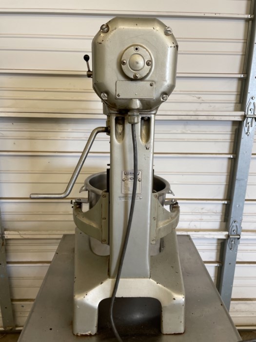 Hobart Model A200 Three Stand Mixer with Stainless Steel Rolling Table