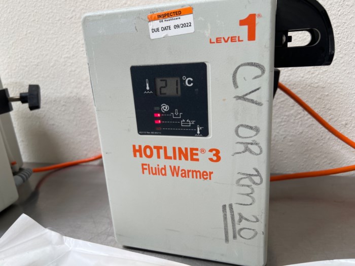 Hotline Fluid Warmer User Manual