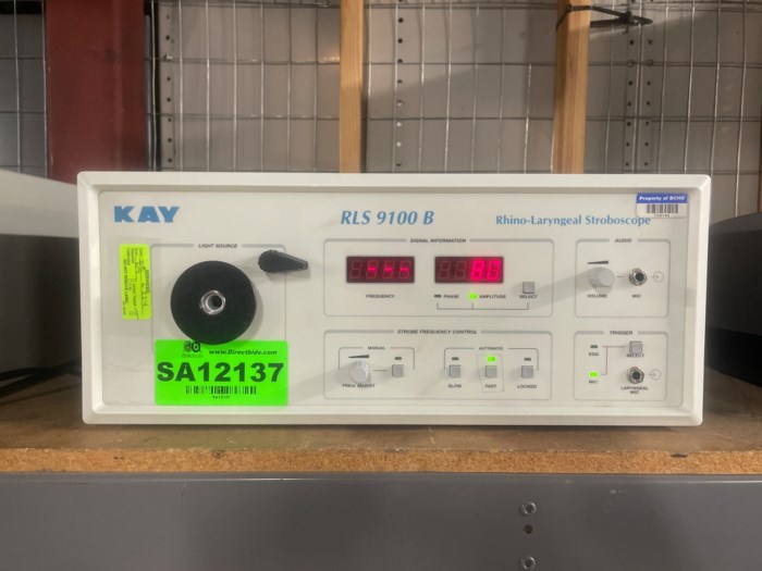 KAY RLS 9100 B RhinoLaryngeal Stroboscope for sale
