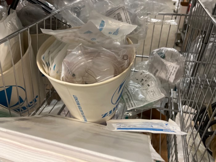 Large lot of Hospital Supplies (cart not included) for sale