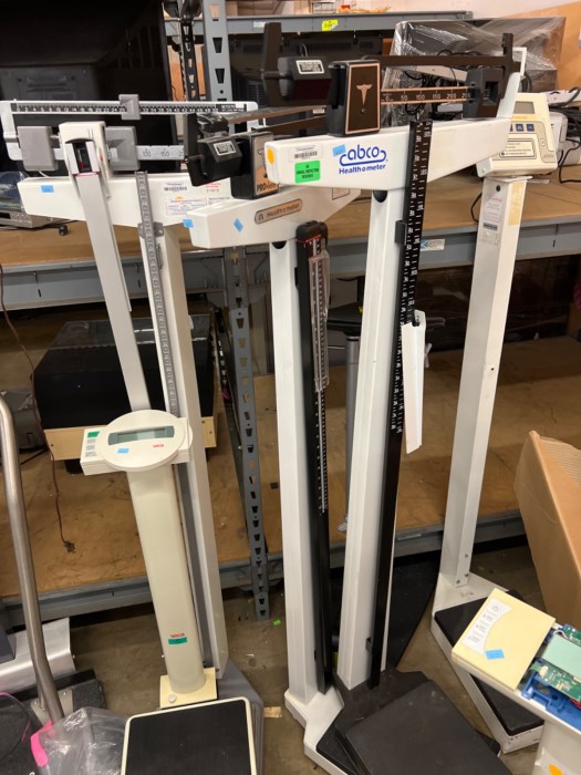 Large lot of medical scales for sale