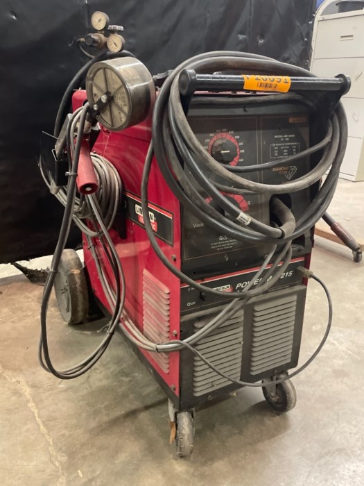 Lincoln electric power mig 215 welder for sale