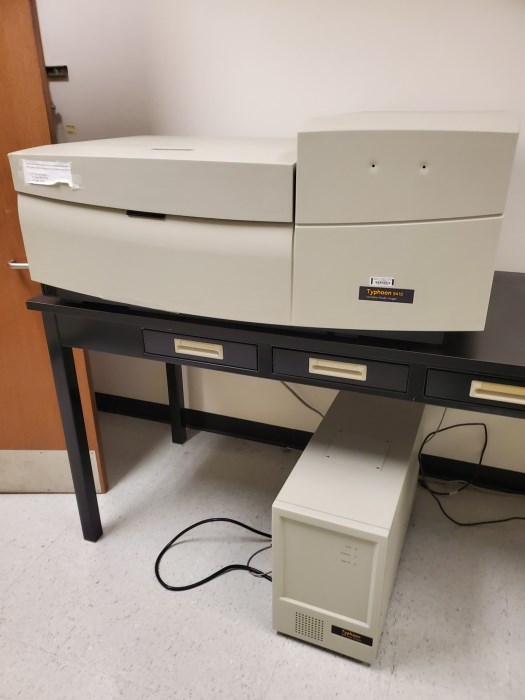 Lot of (1) Amersham Typhoon 9410 Variable Mode Imager With Blue Laser