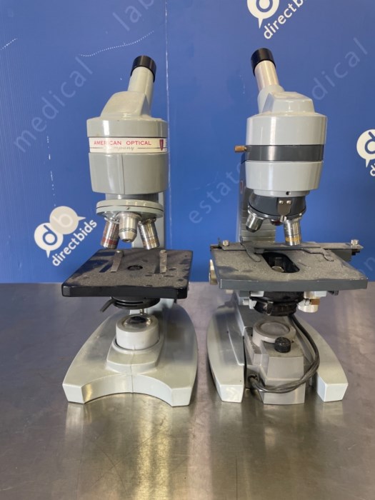 Lot of (2) American Optical Microscopes for sale