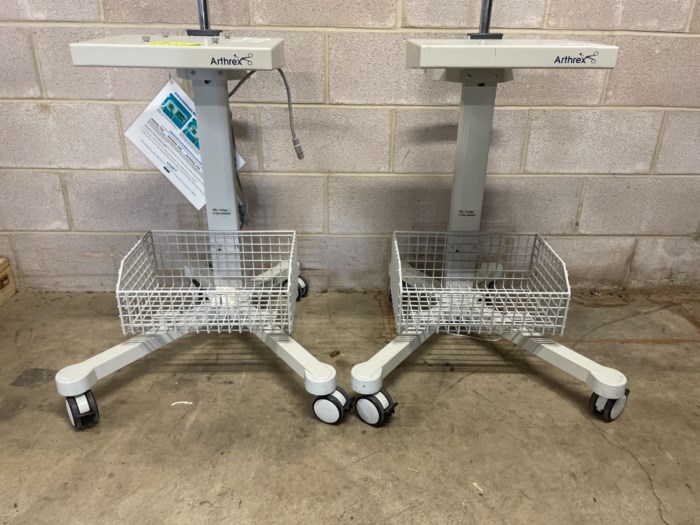 Lot of (2) Arthrex Rolling IV Pole Carts for sale