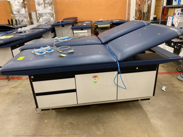 Lot of (2) Hausmann medical tables for sale