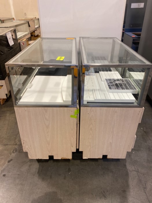 Lot of (2) Jewelry Display Cases for sale