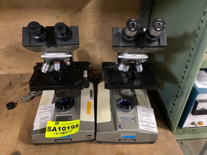Lot of (2) Olympus Microscopes for sale