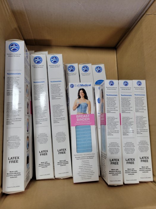 LOT OF 20 EAB MEDICAL BREAST BINDERS for sale