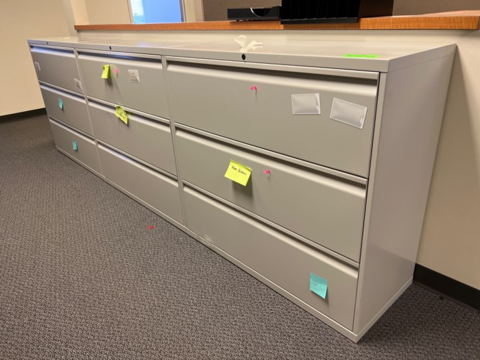 Lot of 3 lateral filing for sale