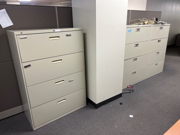 Lot of (3) Lateral filing for sale