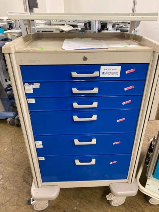 Lot of (3) Medical Hospital Carts for sale