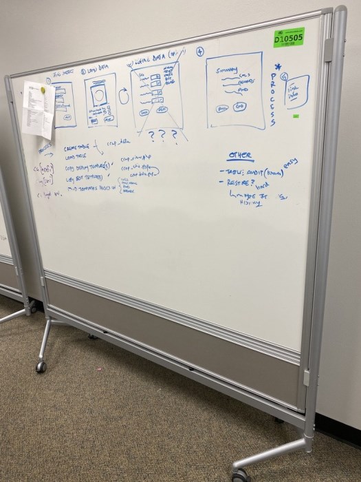 Lot of (3) Rolling White Boards for sale