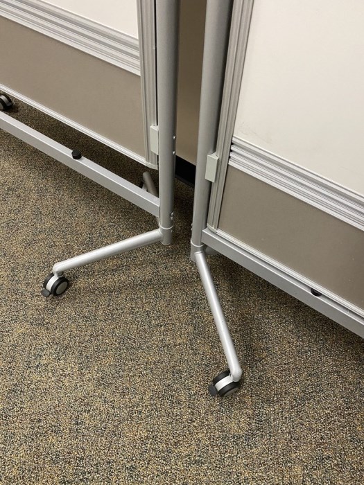 Lot of (3) Rolling White Boards for sale