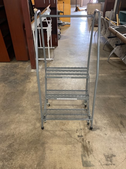 Lot of (4) Rolling Ladders for sale