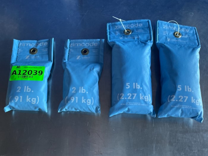 Lot of (4) Zimmer Biomet Sand Weight Bags for sale