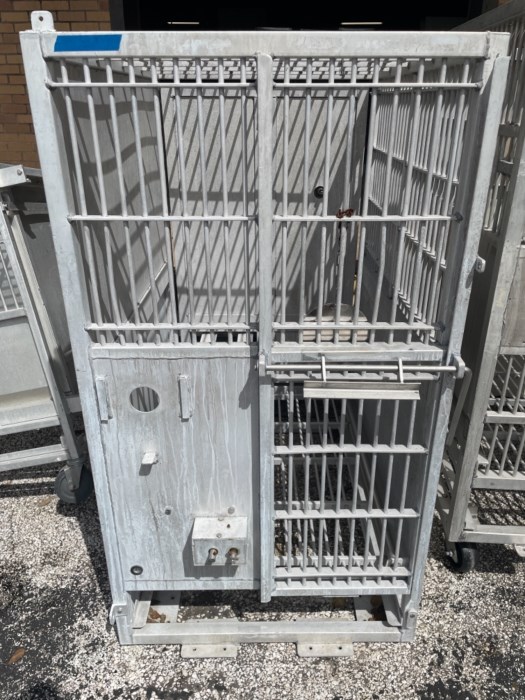 Lot of (5) Assorted Metal Animal Enclosures for sale
