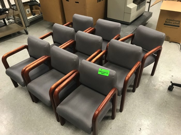 Lot of 9 (nine) pediatric waiting room chairs for sale