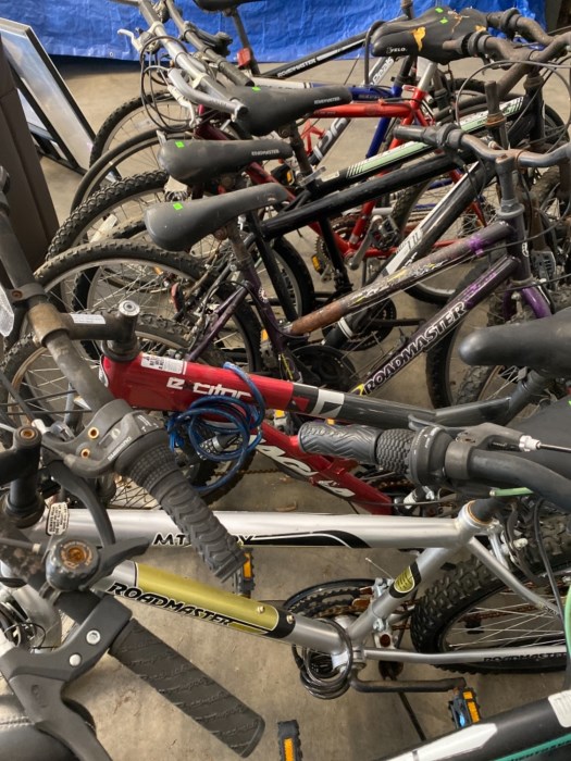 Lot of estimated (10) road / off road bicycles bikes for sale