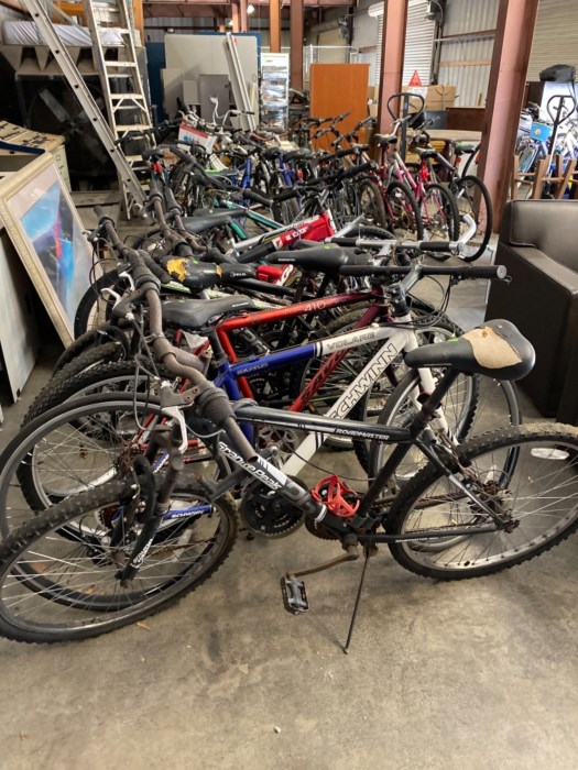 Lot of estimated (10) road / off road bicycles bikes for sale