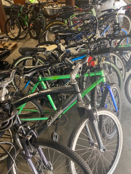 Lot of estimated 15 road bicycles for sale