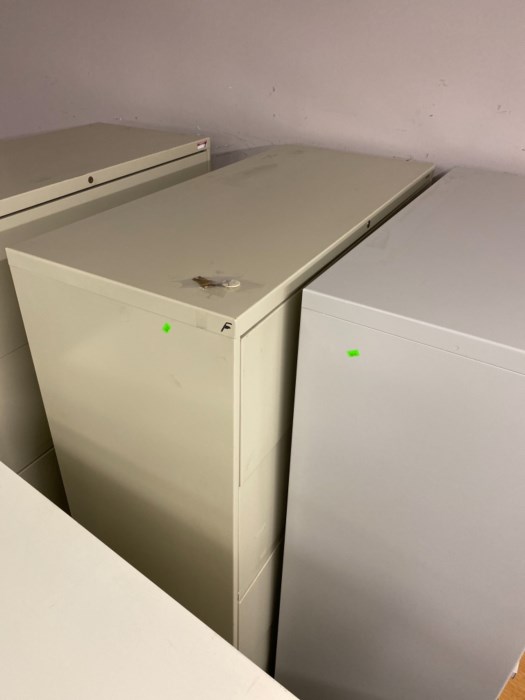 Lot of four horizontal filing with keys for sale