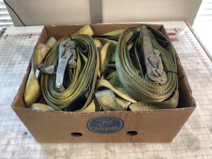 Lot of Heavy Duty Truck Straps 3333lbs Cap for sale
