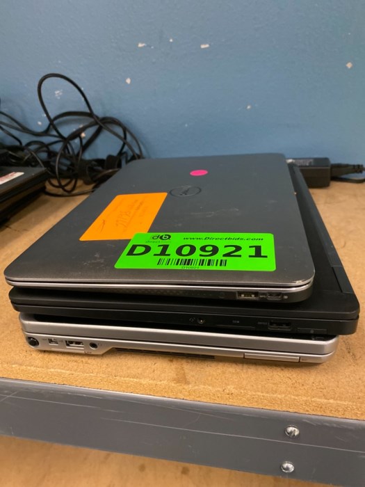 Lot of (3) Dell Laptop Computers for sale