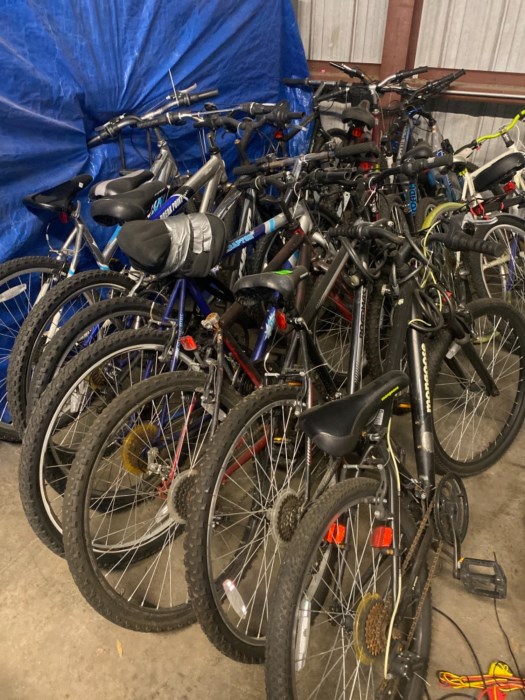 Lots of estimated seven road bicycles for sale