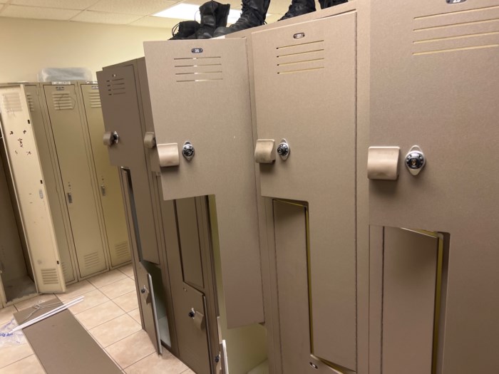 Metal storage lockers (must be deinstalled) for sale