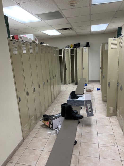 Metal storage lockers (must be deinstalled) for sale