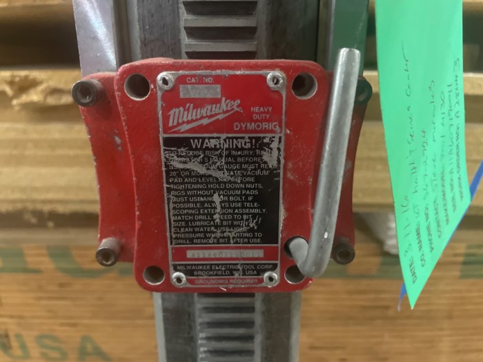 Milwaukee VacURig & Dymorig for sale