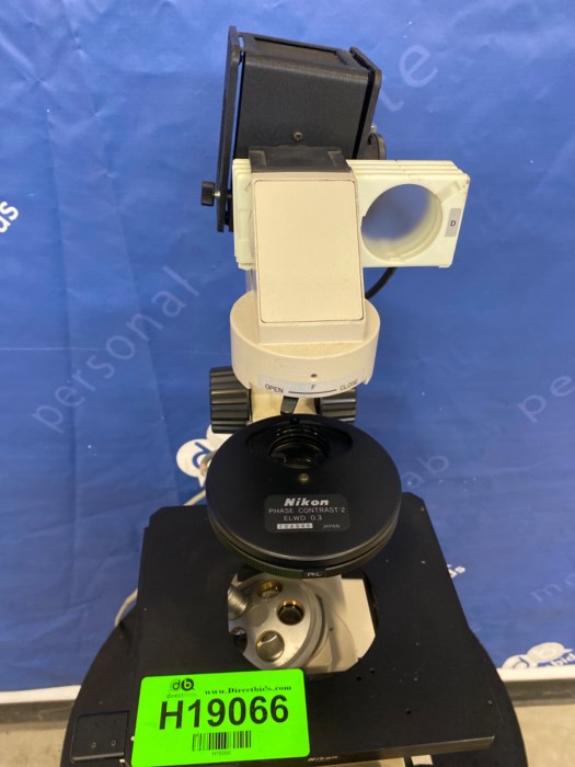 Nikon Diaphot Laboratory Microscope Nikon Phase Contrast2 Elwd 0.3 for sale