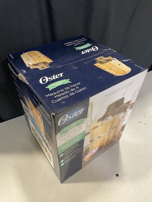 Oster 4Quart Wooden Bucket Ice Cream Maker for sale