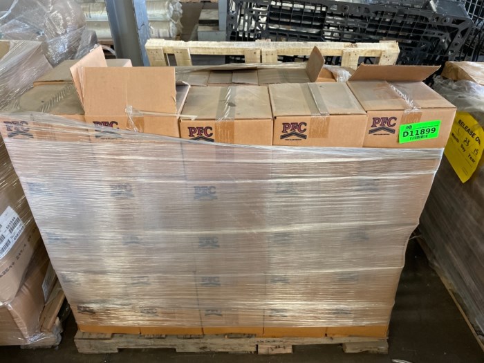 Pallet of Porteous Fastener Co. Fasteners for sale