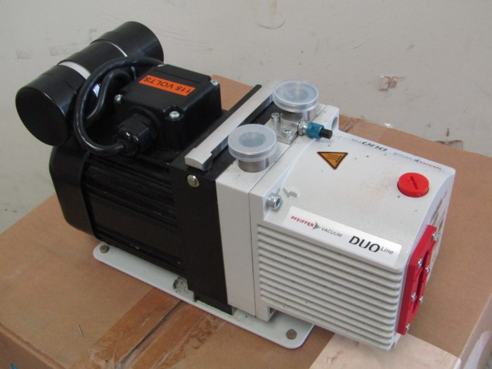Pfeiffer vacuum duo line duo 2 5 agilent g3870 80055 rotary vane vacuum