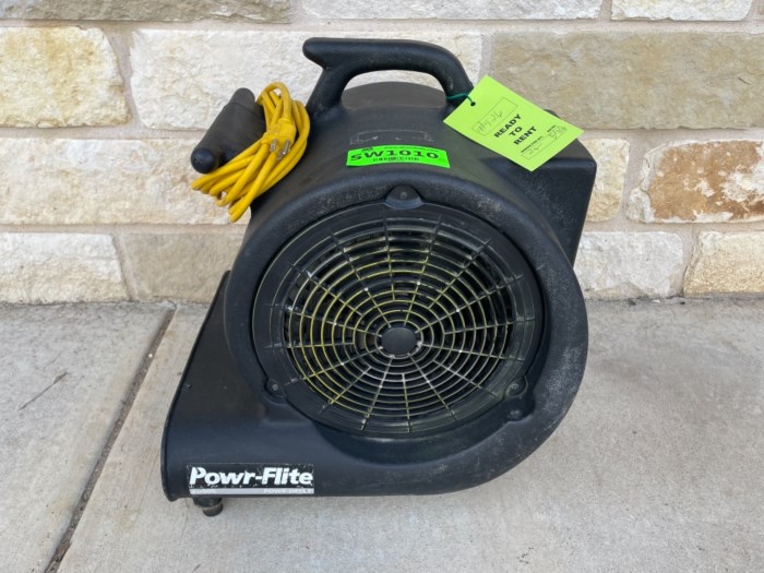 Powr-Flite PD500 Carpet Dryer/Air Mover, 1/2 hp