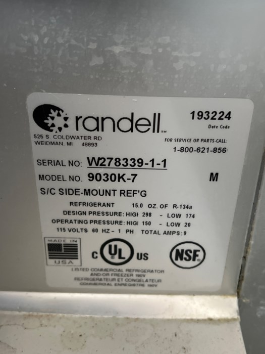 Randell Model 9030K7 for sale