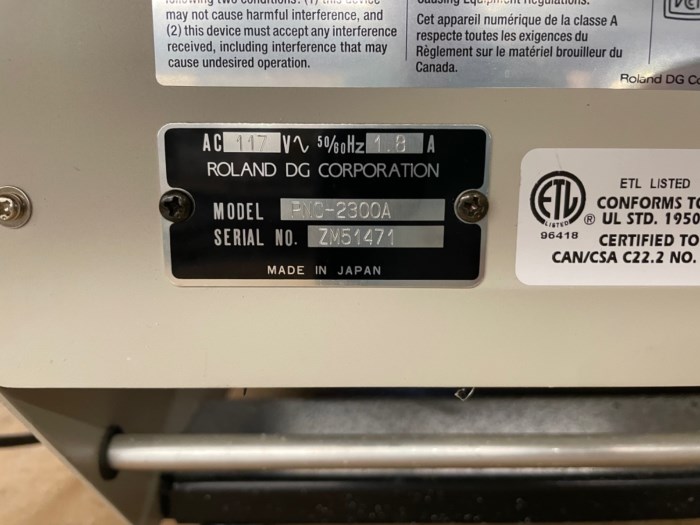 Roland Engraving Machine for sale
